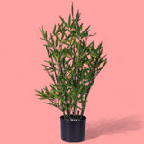 Verde artificiale Mini bamboo artificiale con vaso • 46 cm