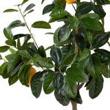 Verde artificiale Pianta Limone con Frutti • 120 cm