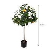 Verde artificiale Pianta Limone con Frutti • 120 cm