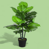 Verde artificiale Pothos in vaso con 22 foglie • 75 cm