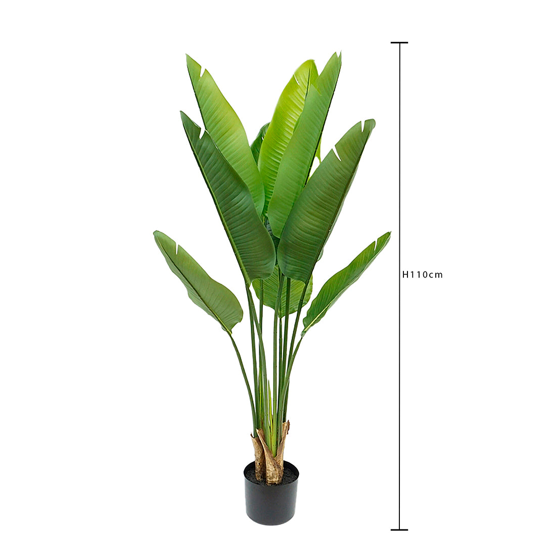 Verde artificiale Real touch sterlizia per 9 con vaso • 110 cm