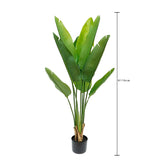 Verde artificiale Real touch sterlizia per 9 con vaso • 110 cm