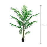 Verde artificiale Areca palm con vaso • 185 cm