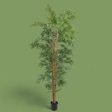 Verde artificiale Bamboo italiano con vaso • 240 cm