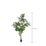 Verde artificiale Ficus con vaso • 213 cm