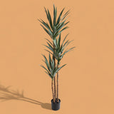 Pianta di Yucca artificiale per 3 diramazioni con vaso • 180 cm