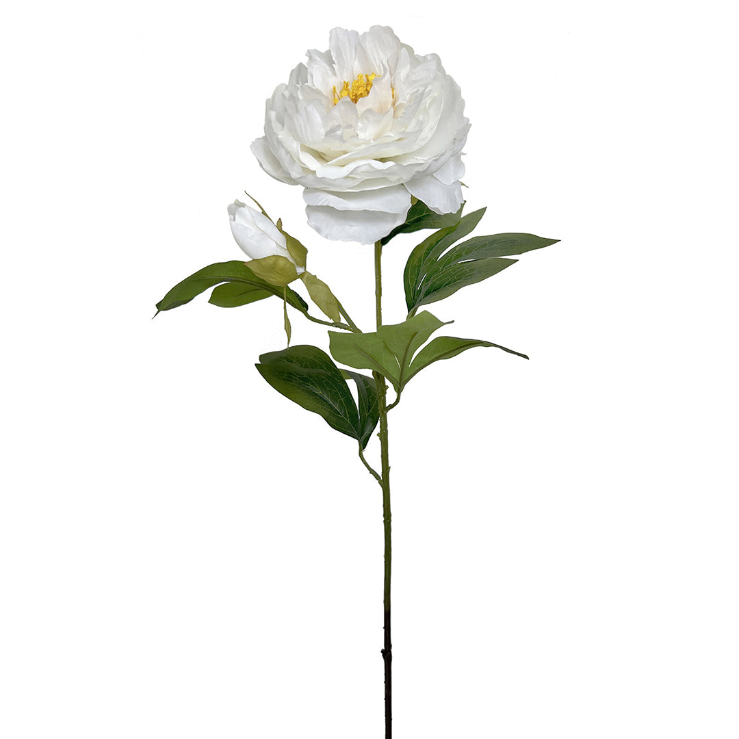 3 Pezzi • Peonia artificiale con 3 fiori • 71 cm
