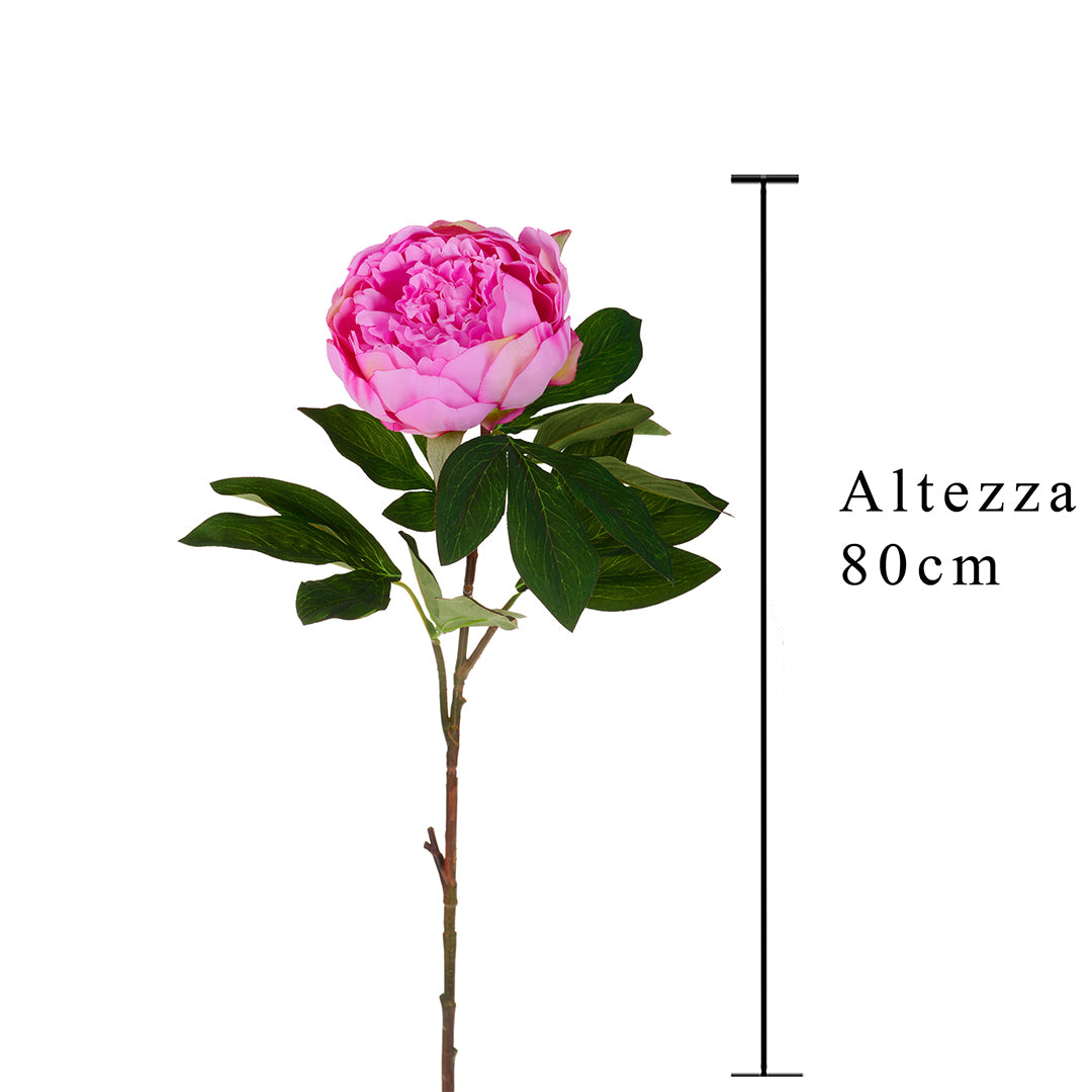 3 Pezzi • Fiore Peonia artificiale • 80 cm