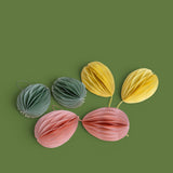 Set 6 Uova in Carta con Magnete • 10 cm