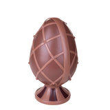 Uovo Resina "Cioccolato" con Base • 42 cm