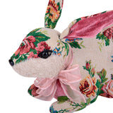 Animale decorativo Coniglio Seduto con Fiocco • 24 cm