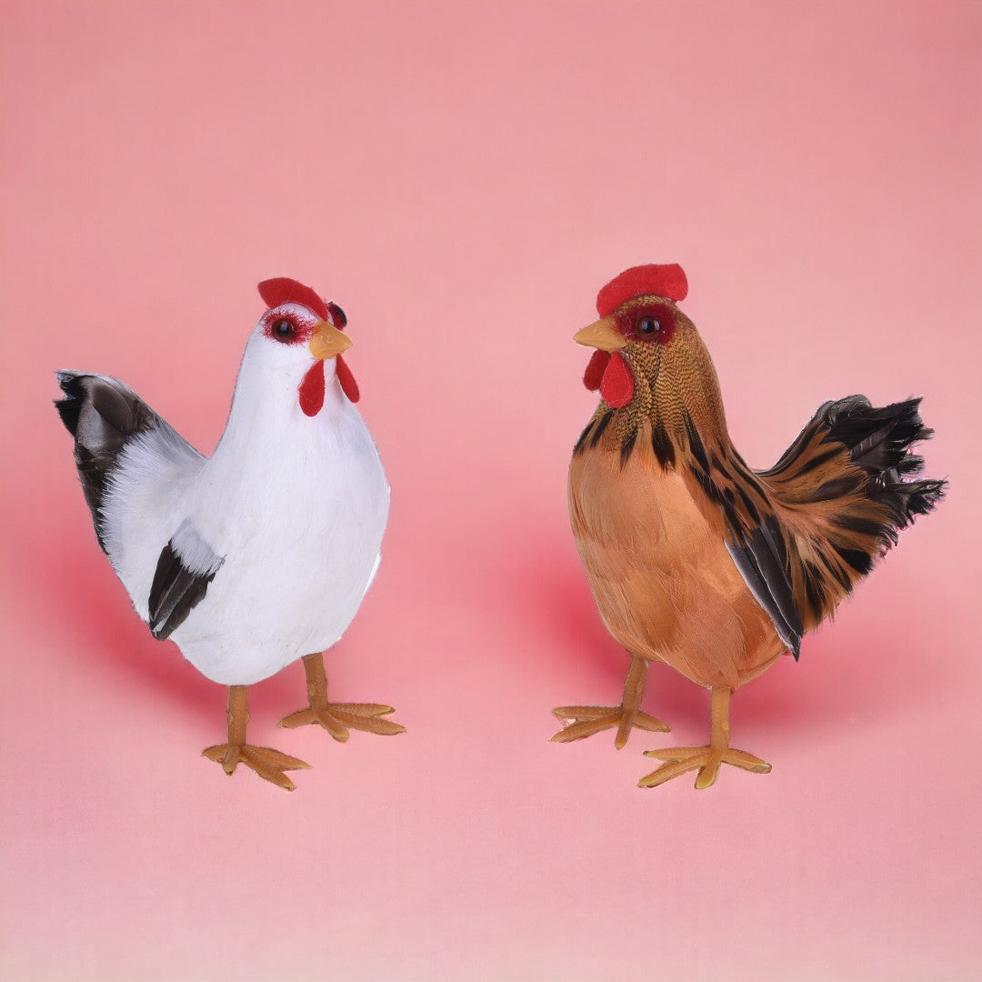 2 Pezzi • Gallina • 13 cm