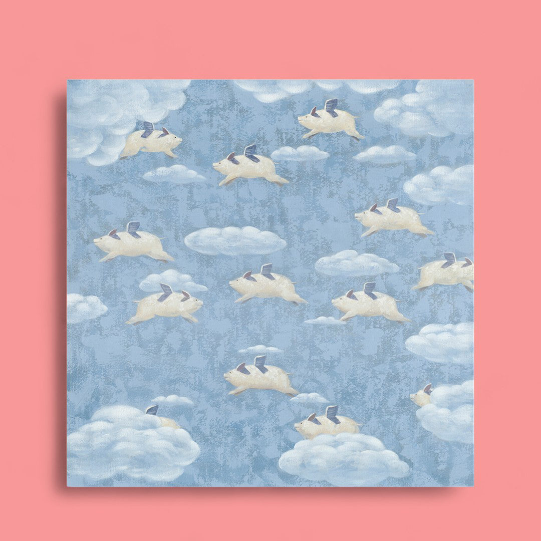 Quadro con animali volanti • 80 cm