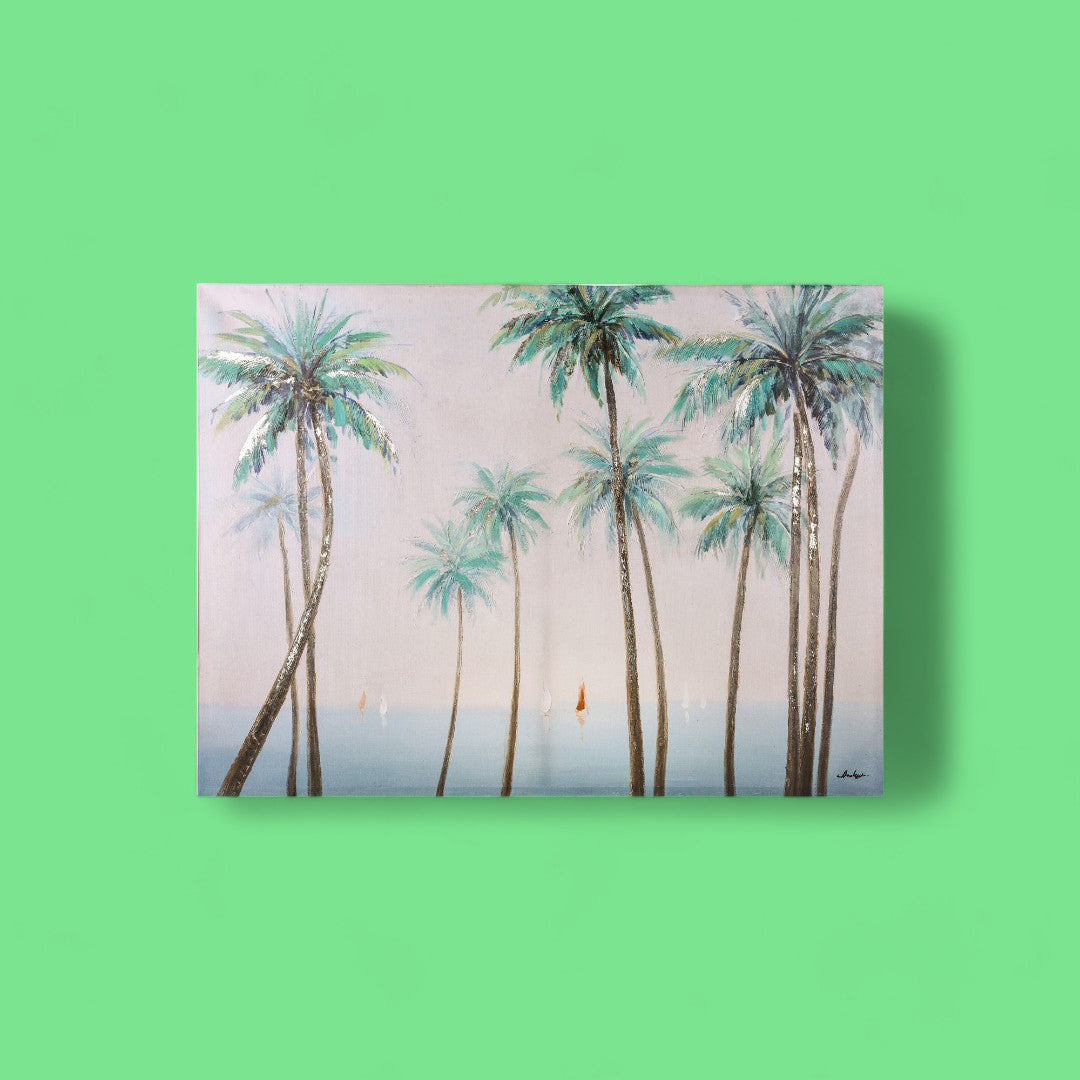 Quadro con palme • 120 cm