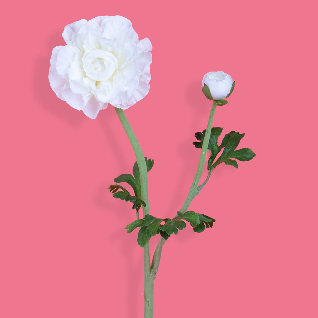 2 Pezzi • Fiore di Ranuncolo per 2 fiori artificiale • 50 cm