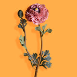 2 Pezzi • Ranucolo con boccio artificiale • 70 cm