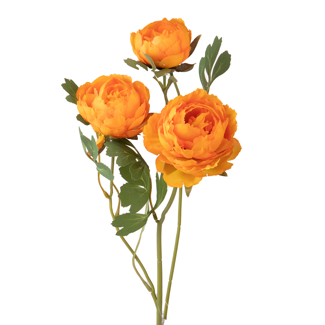 8 Pezzi • Ranuncolo per 3 fiori artificiale • 52 cm