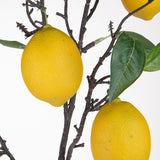 2 Pezzi • Ramo con Limoni artificiale • 9,5 cm