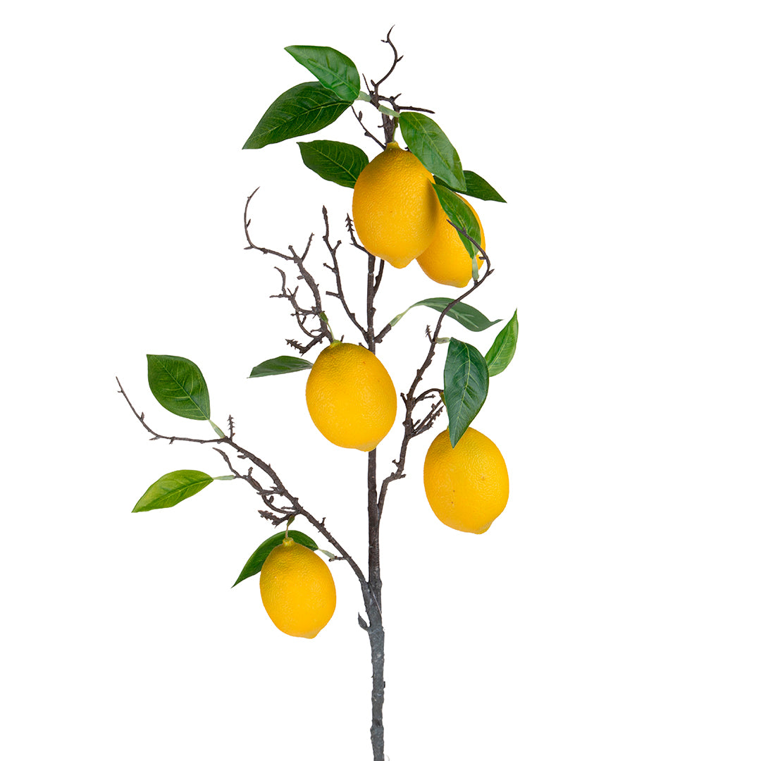 2 Pezzi • Ramo con Limoni artificiale • 9,5 cm