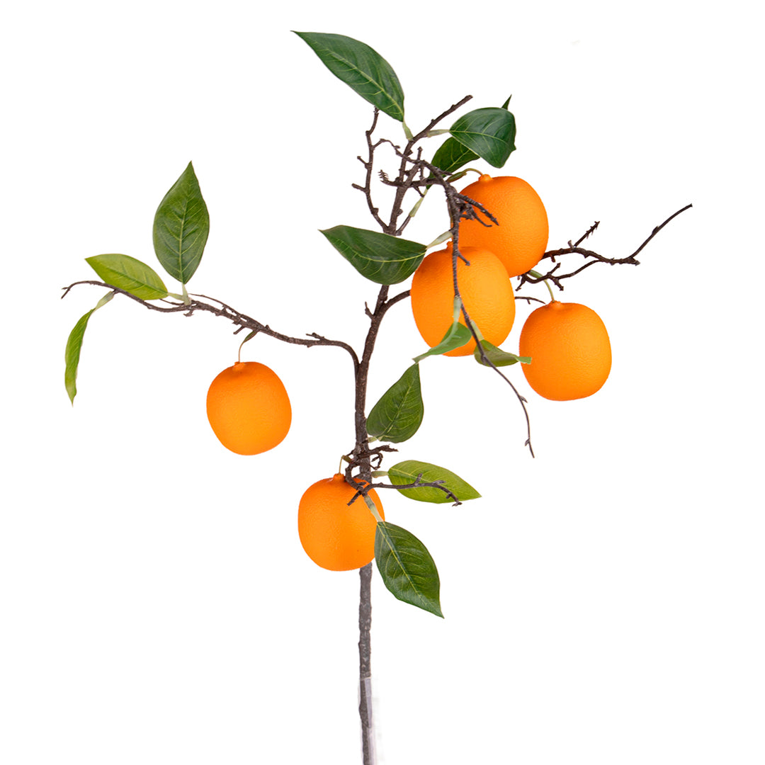 2 Pezzi • Ramo con Arance artificiale • 90 cm