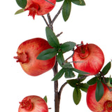 2 Pezzi • Ramo con Melograno artificiale per 6 frutti • 90 cm