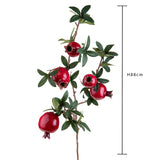 3 Pezzi • Tralcio melograno artificiale • 88 cm
