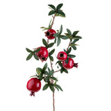 3 Pezzi • Tralcio melograno artificiale • 88 cm