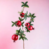 3 Pezzi • Tralcio melograno artificiale • 88 cm