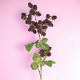 2 Pezzi • Tralcio more artificiale con foglie • 77 cm