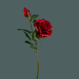 4 Pezzi • Ramo rosa artificiale real touch • 65 cm