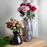 Rosa con 11 Foglie Aperta • 66 cm