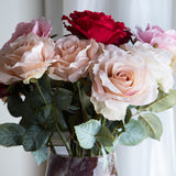 Rosa con 11 Foglie Aperta • 66 cm