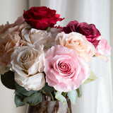 Rosa con 11 Foglie Aperta • 66 cm