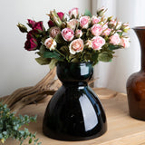 Rosa Inglese con 6 Fiori E 4 Bocci • 55 cm