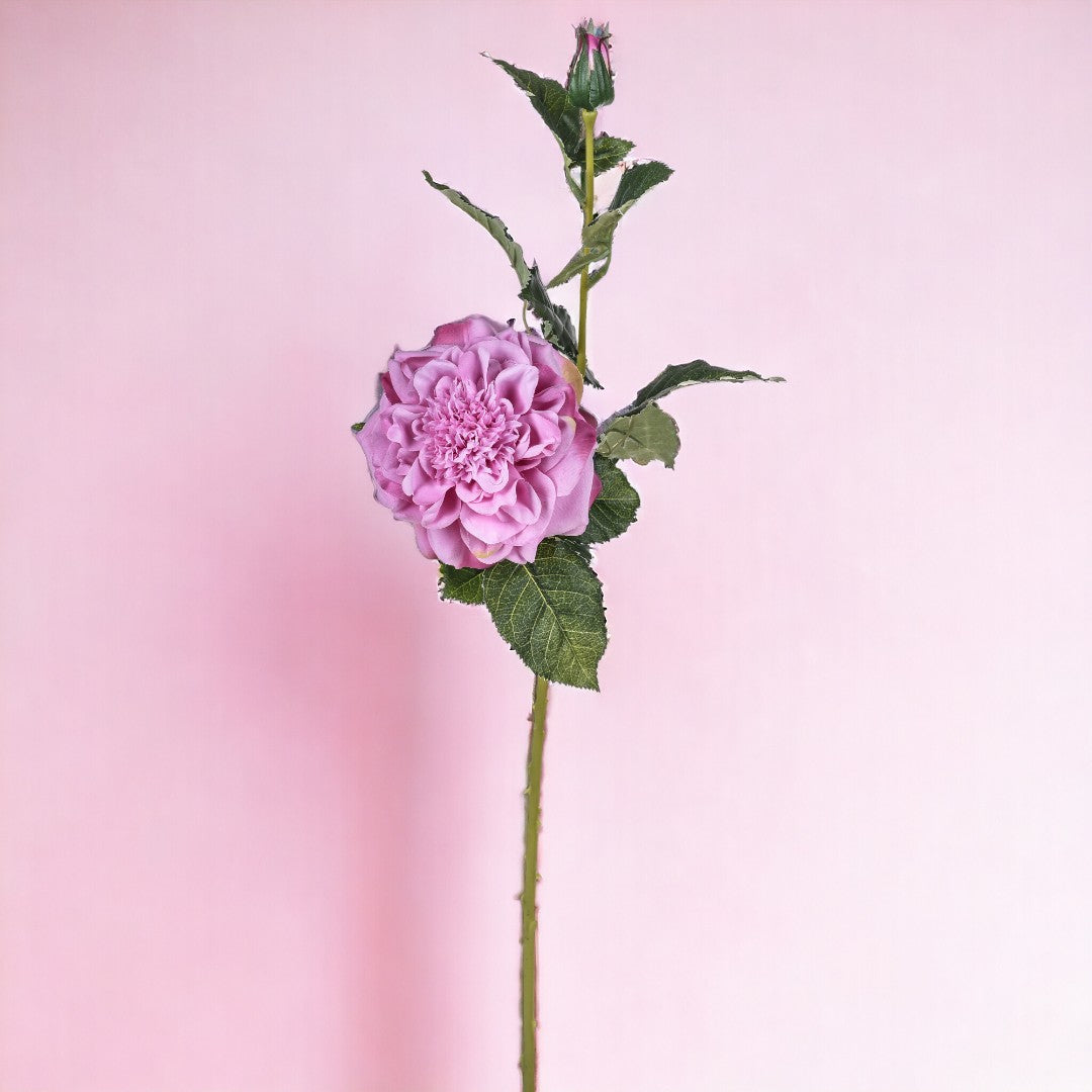 3 Pezzi • Rose artificiali con boccio • 65 cm