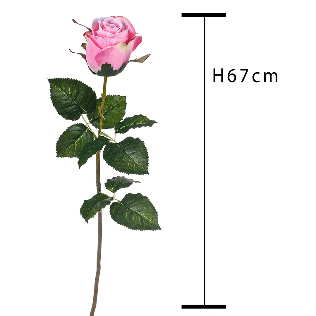 4 Pezzi • Rose artificiali bacarat • 67 cm