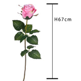 4 Pezzi • Rose artificiali bacarat • 67 cm