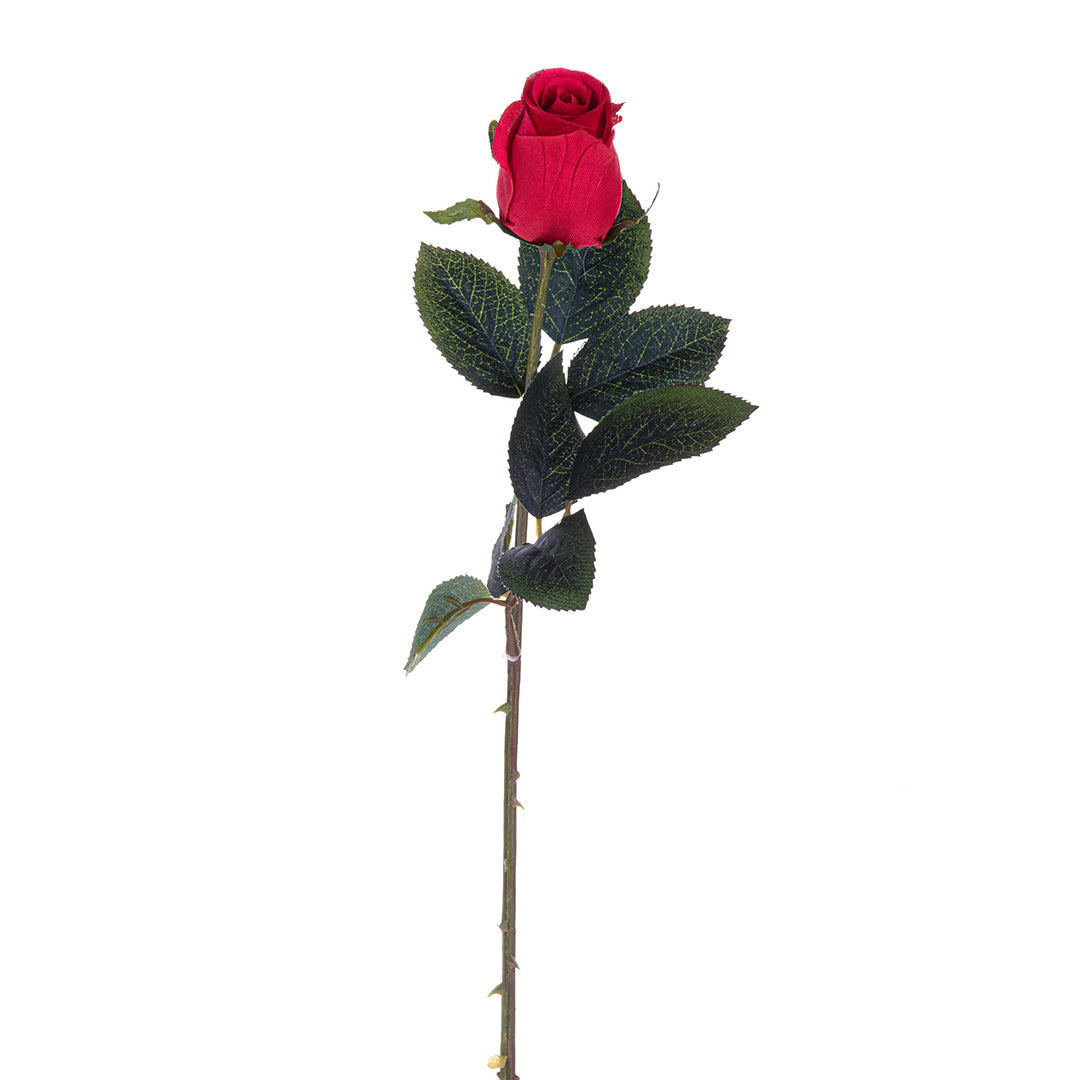 4 Pezzi • Rose artificiali in boccio • 64 cm