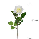 4 Pezzi • Rose artificiali singole • 67 cm