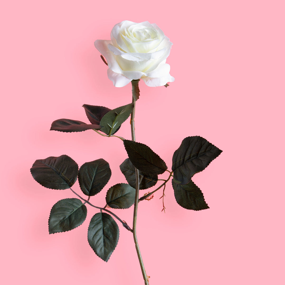 8 Pezzi • Rose artificiali singole • 67 cm