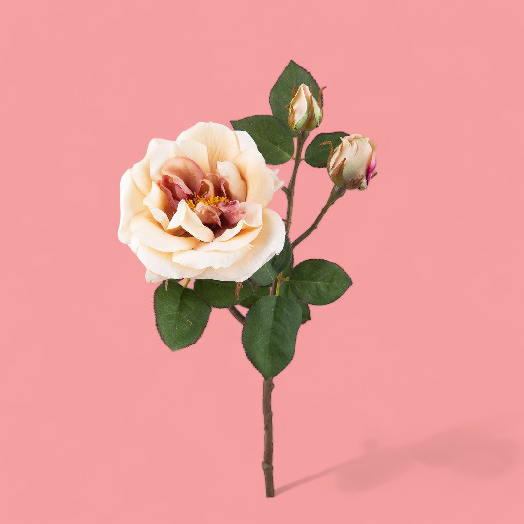 3 Pezzi • Rose artificiali inglese • 48 cm