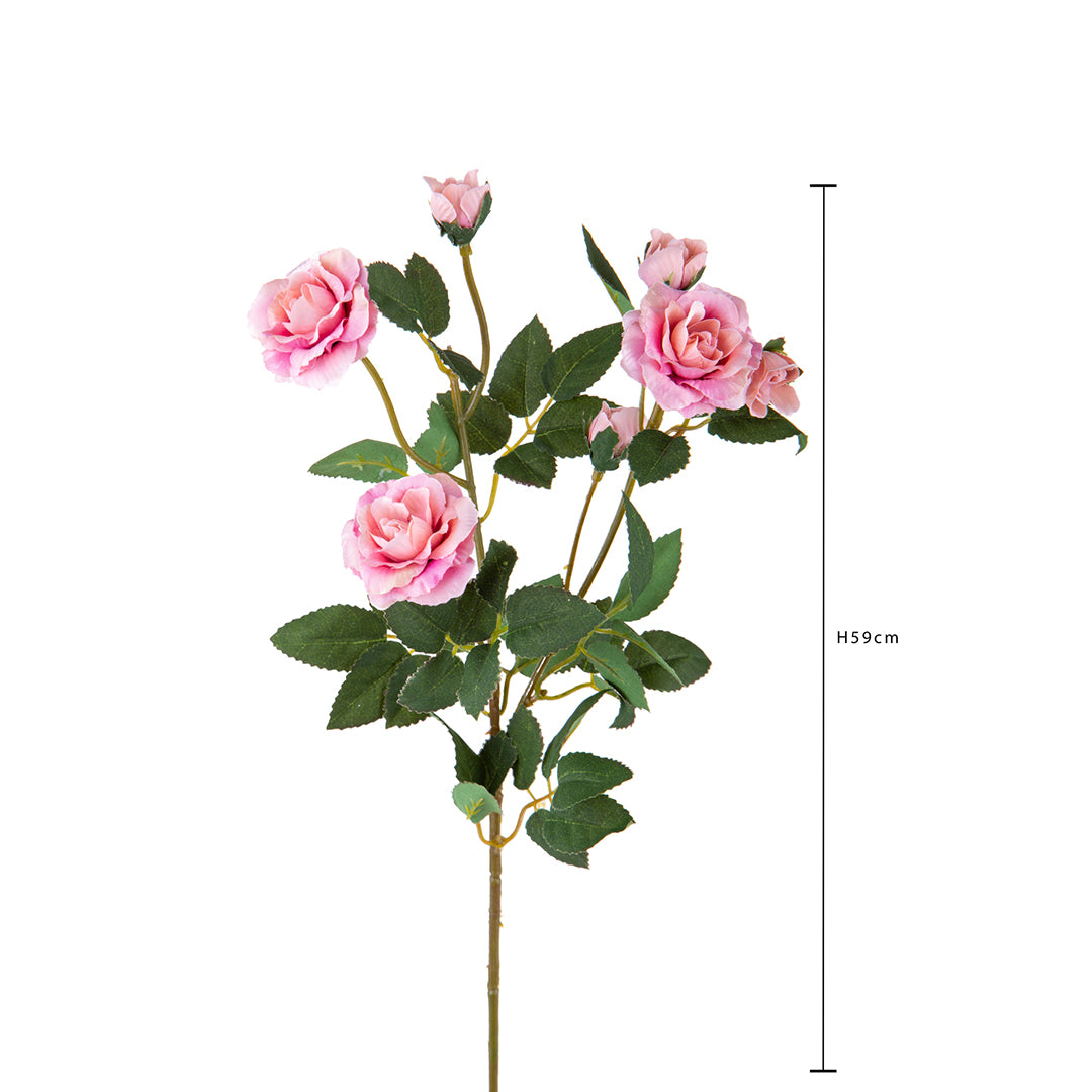 3 Pezzi • Rose artificiali selvatica • 59 cm
