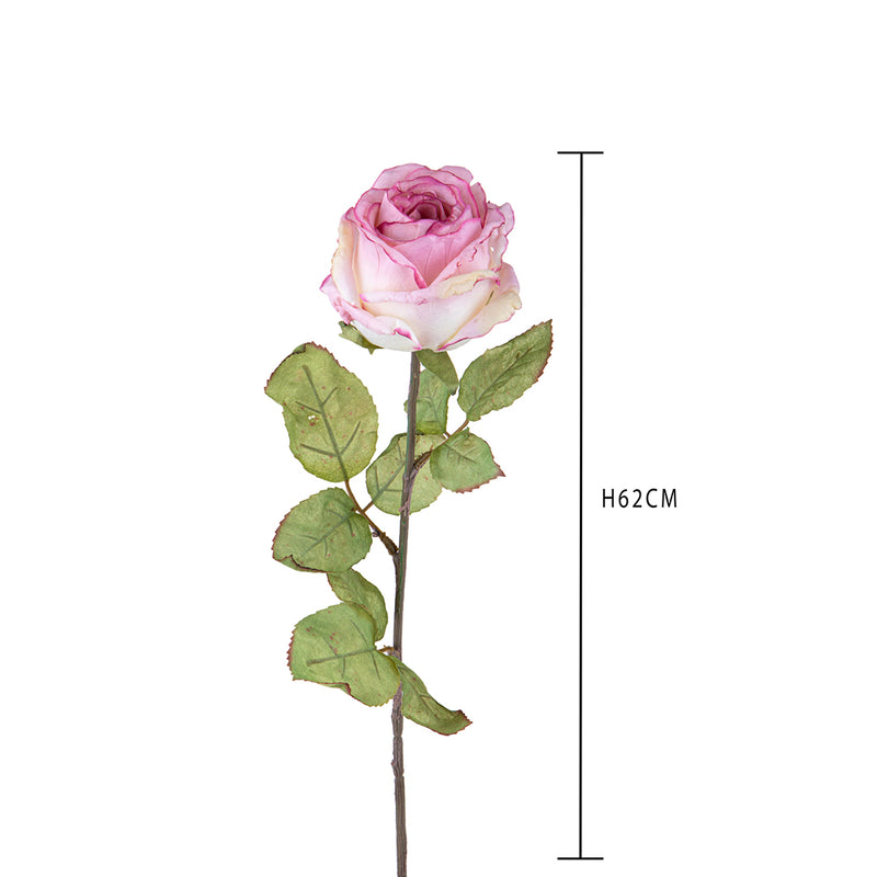 3 Pezzi • Rose artificiali con dry • 62 cm