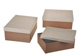Set 3 scatole rettangolare • 18 cm