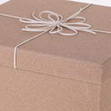 scatole 0x1-8x1 quad. fiocco • H 12 cm