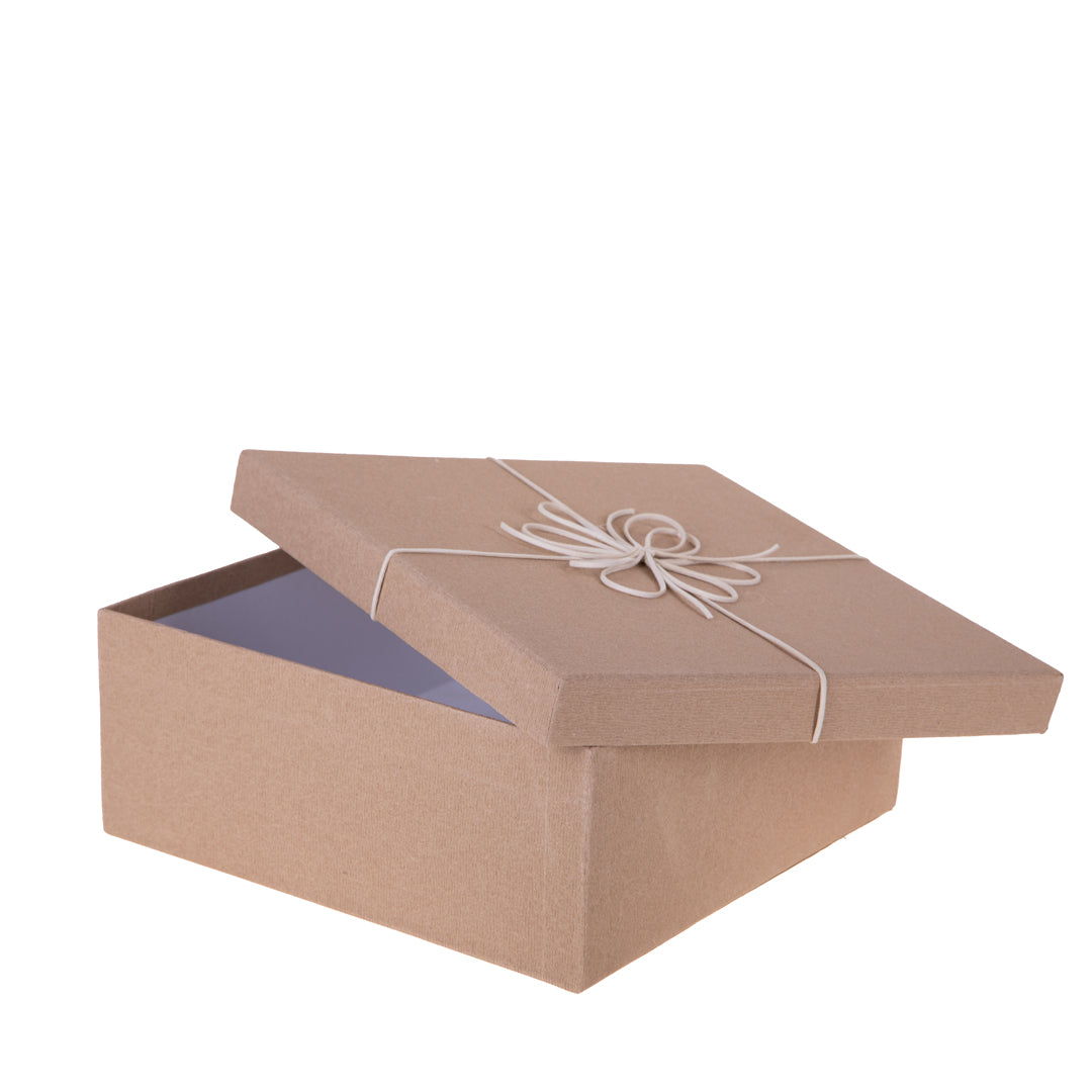 scatole 0x1-8x1 quad. fiocco • H 12 cm