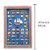 Quadro bandiere marinari • 60 cm