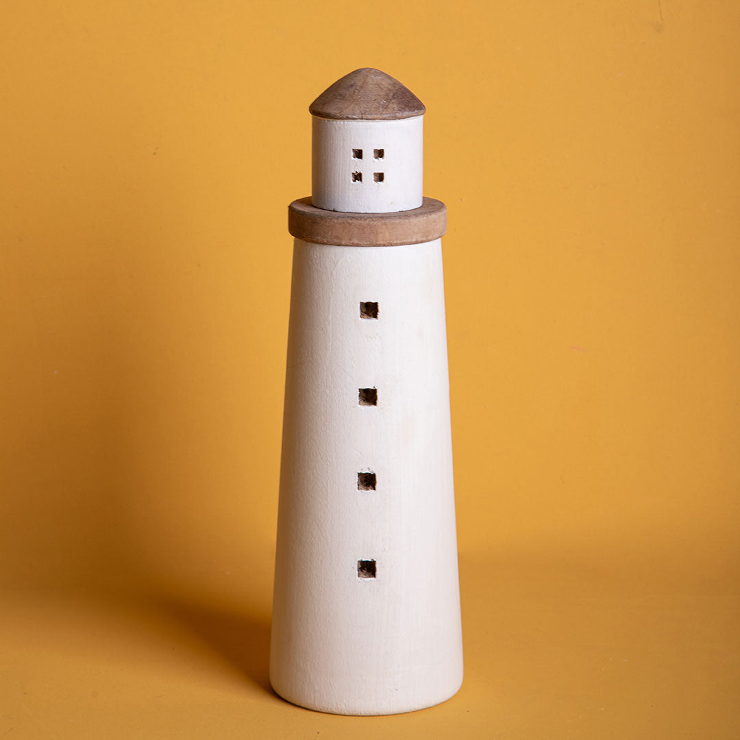 Faro rotondo legno • 33 cm