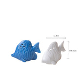 Decorazione marina Set di 2 Pesce Sale e Pepe • 7,5 cm