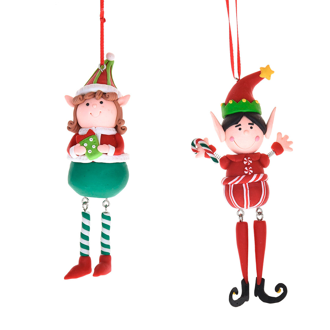 2 confezioni • Set 2 Elfi natalizi • 15 cm
